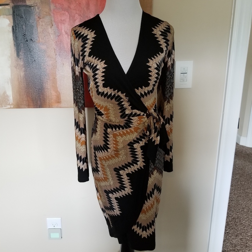 Cache wrap dress small nwot